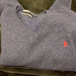 Polo exclusive of decoration crew neck sweater L